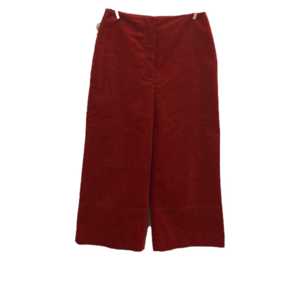 GIANNI Bini corduroy wide leg cropped pants. Rusty orange. Size 4 - Picture 1 of 7